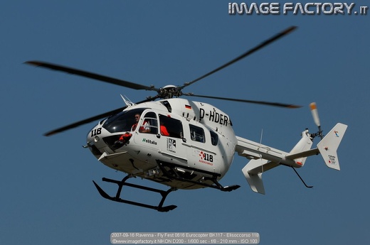 2007-09-16 Ravenna - Fly Fest 0616 Eurocopter BK117 - Elisoccorso 118